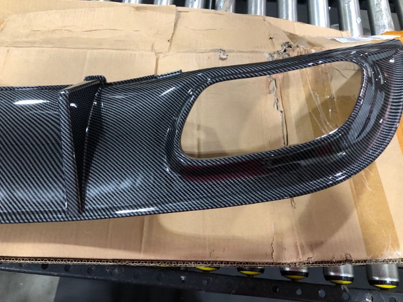 Photo 6 of IKON MOTORSPORTS, Rear Bumper Lip Diffuser Compatible With 2015-2022 Dodge Charger SRT, Ikon Style Valance Body Kit, Carbon Fiber Print, 2016 2017 2018 2019