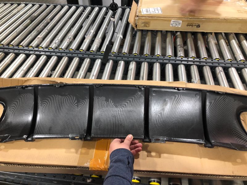 Photo 5 of IKON MOTORSPORTS, Rear Bumper Lip Diffuser Compatible With 2015-2022 Dodge Charger SRT, Ikon Style Valance Body Kit, Carbon Fiber Print, 2016 2017 2018 2019