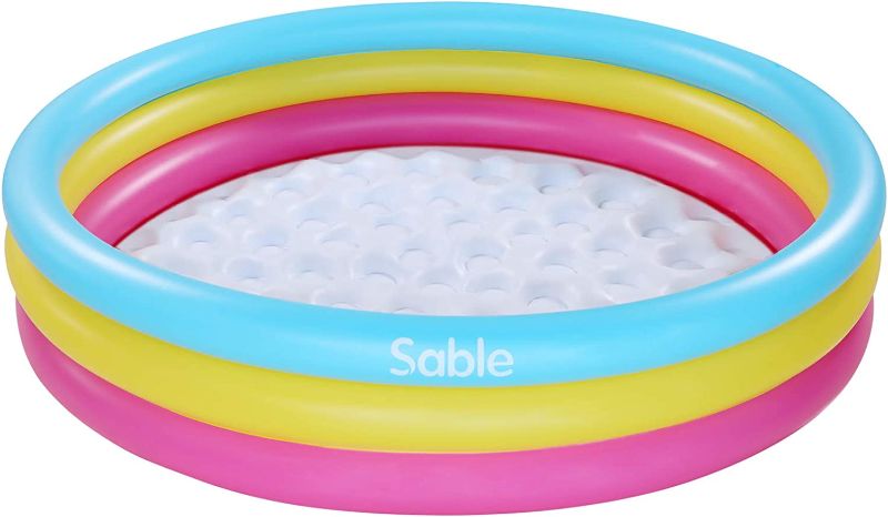 Photo 1 of Sable Kiddie Pool, Inflatable Baby Pool 58'' x 13'', Kids Swimming Pools for Babies, Toddlers