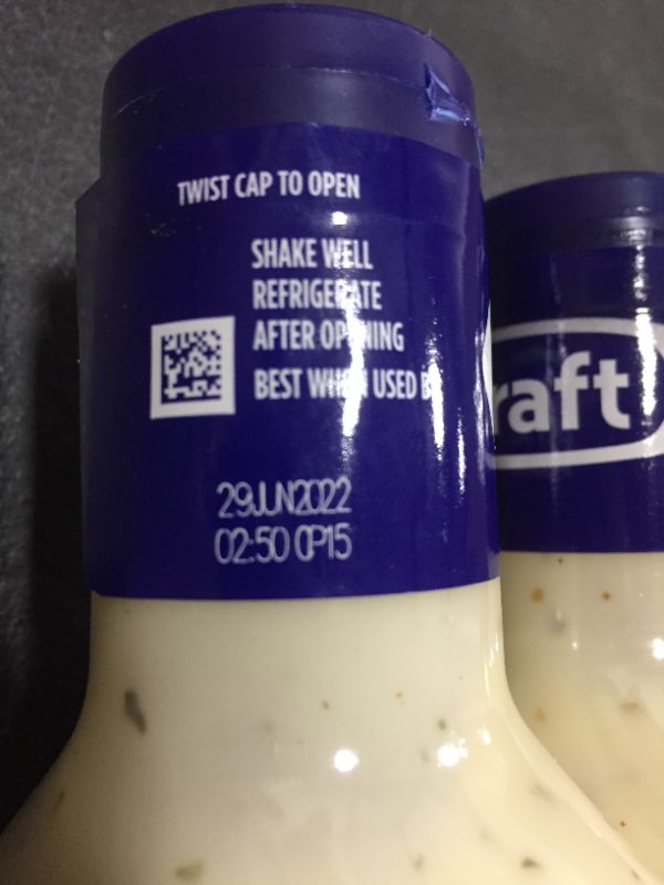 Photo 2 of [3 Pack] Kraft Ranch Salad Dressing with Bacon, 16 fl oz Bottle