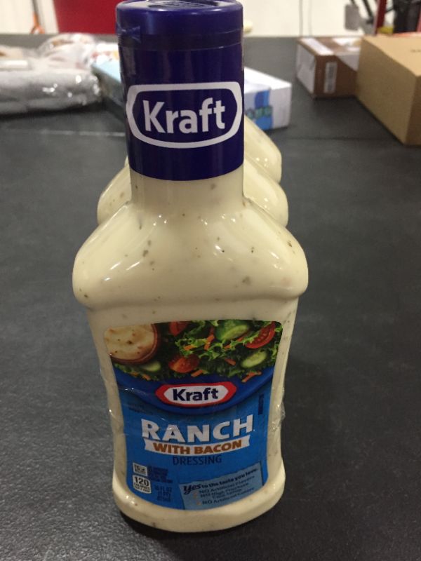 Photo 4 of [3 Pack] Kraft Ranch Salad Dressing with Bacon, 16 fl oz Bottle