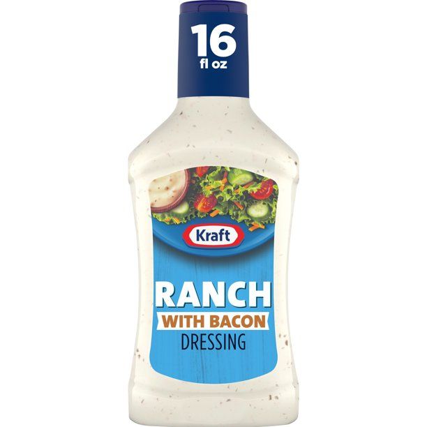 Photo 1 of [3 Pack] Kraft Ranch Salad Dressing with Bacon, 16 fl oz Bottle