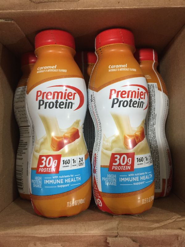 Photo 2 of [11 Pack] Premier Protein, Protein Shake, Caramel - 11.5 Oz [EXP 2023]
