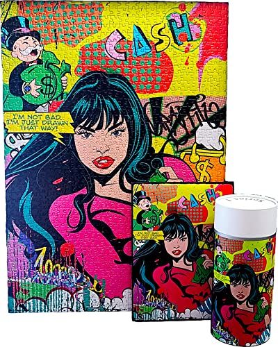 Photo 1 of Puzzle 1000 Piece -Bad Girl- Collectible Spray Can Packaging (First Edition) Black