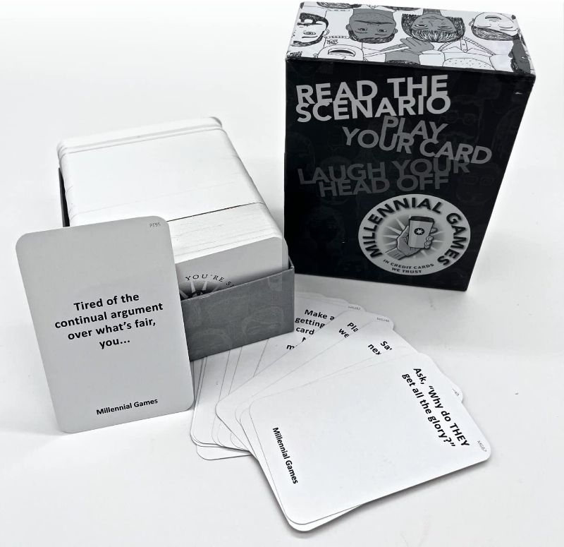 Photo 1 of Bended Productions Millennial Games - A Fun Satire Card and Party Game for Slightly Cynical Adults | Hilarious 400 Cards About Millennials