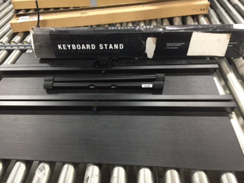 Photo 3 of  One-Tier Portable Single-X Keyboard Stand ***** MISSING SCREWS  AND 2 TOP SMALL BARS  -  ALL OTHER PARTS ARE IN PACKAGE WITHOUT DAMAGE ***