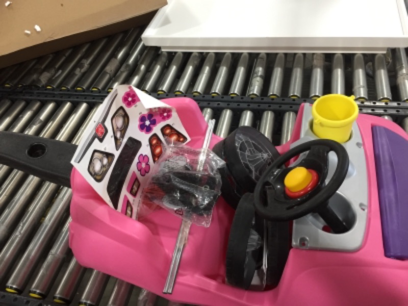 Photo 4 of Step2 Whisper Ride II Push Car | Pink Toddler Ride On Toy
