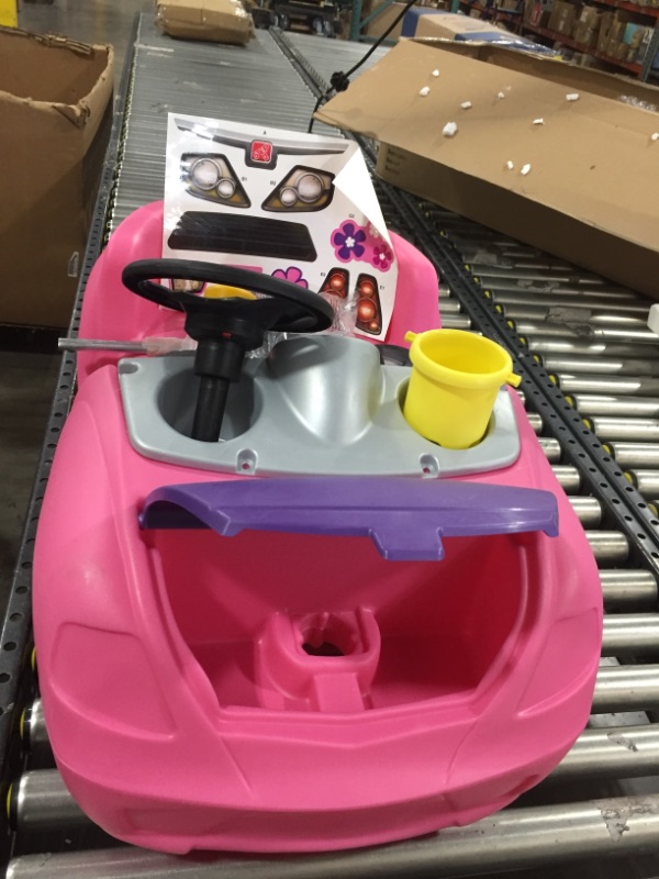 Photo 3 of Step2 Whisper Ride II Push Car | Pink Toddler Ride On Toy
