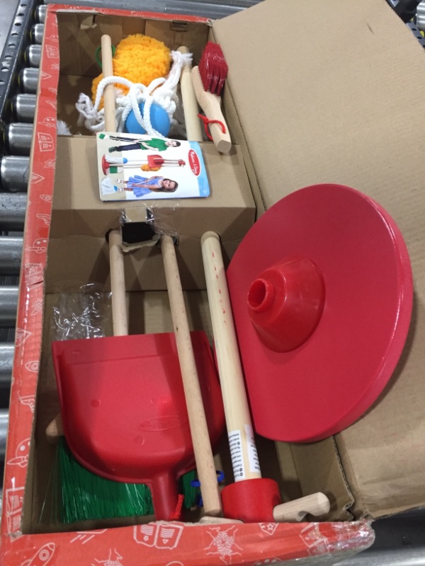 Photo 2 of Melissa & Doug Let's Play House Dust! Sweep! Mop! 6 Piece Pretend Play Set
