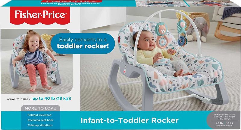 Photo 1 of Fisher-Price Sanrio Baby Infant-to-Toddler Rocker, adjustable baby seat with toys for soothing or playtime from infant to toddler
