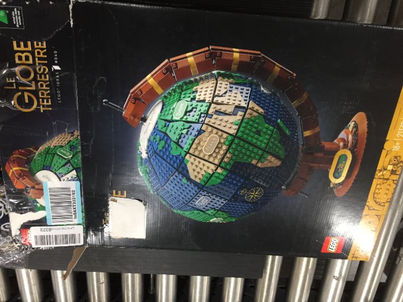 Photo 3 of LEGO Ideas The Globe 21332 Building Set; Build-and-Display Model for Adults; Vintage-Style Spinning Earth Globe; Home Decor Gift for People with a Passion... *** ITEM HAS PREVIOUSLY BEEN OPENED - NO WAY TO TELL IF ANY PIECES ARE MISSING **** SEEMS TO BE C