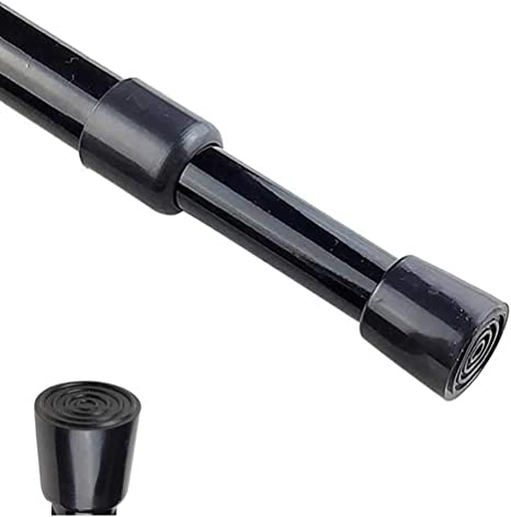 Photo 1 of 26" TO 46" BLACK TELESCOPING CURTAIN ROD 