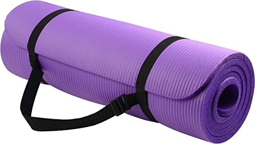 Photo 1 of BalanceFrom GoYoga All-Purpose 1/2-Inch Extra Thick High Density Anti-Tear Exercise Yoga Mat with Carrying Strap *** SMALL DAMAGE AREA LESS THAN 1/2 INCH WIDE SHOWN BELOW ***