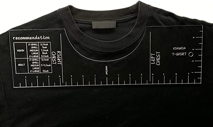 Photo 1 of 3 PACK - T-Shirt Ruler,Tee Ruler Guide for Applying Vinyl and Sublimation Designs On Shirts with Size Chart, Fashion Men/Women's T-Shirts Rulers to Center Design -HTV Alignment Tool