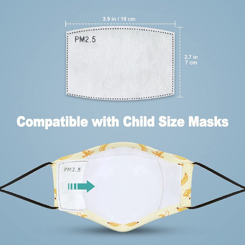 Photo 2 of [7 bundles] Kids’ Size Face Mask Filter Set [60-Pack] 5-Layer Value Pack 