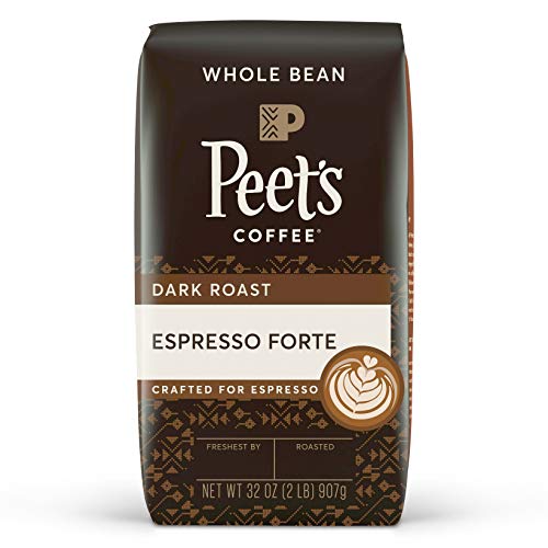 Photo 1 of [EXP 6-26-22] Peet's Coffee, Espresso Forte - Dark Espresso Roast Whole Bean Coffee - 32 Ounce Bag
