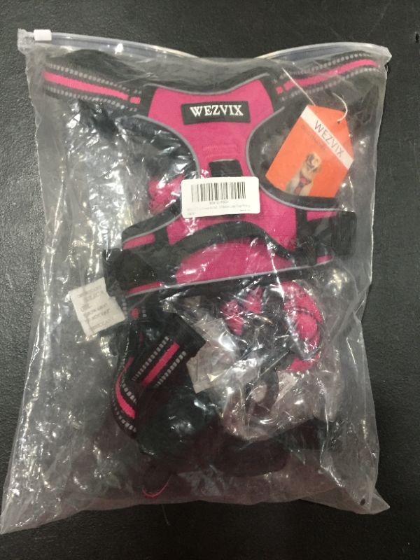 Photo 4 of [Large] WEZVIX Dog Harness and Leash Set - Rose Red