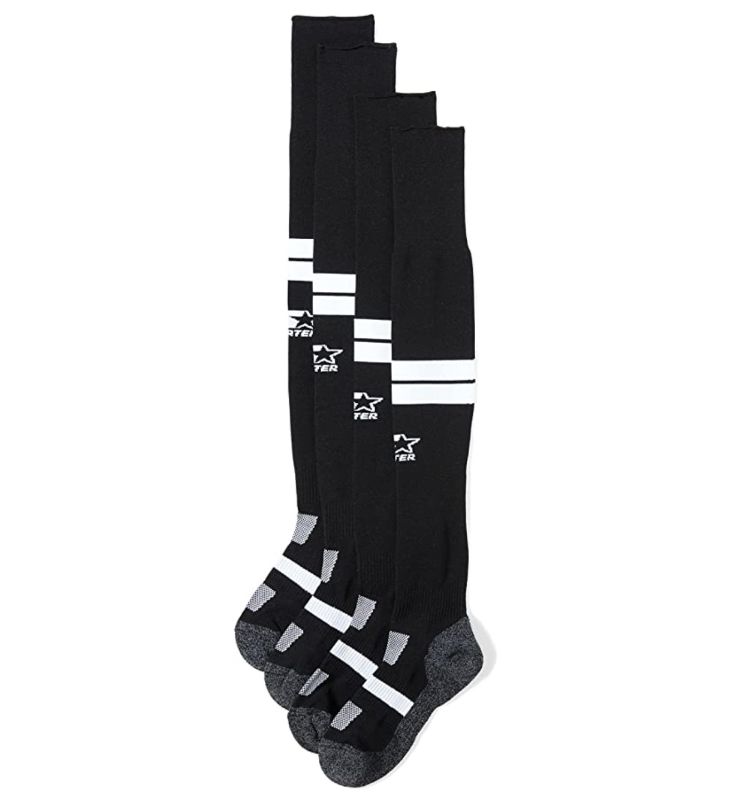 Photo 1 of [Size S] Starter Unisex Knee High Tube Socks with White Stripes for Boys & Girl