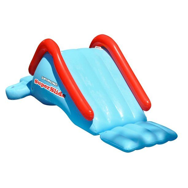 Photo 1 of Swimline Super Water Slide Inflatable Swimming Pool Toy Kids Summer Fun   *** item is slightly used - no way to tell if it is fully functional although there are no visible marks or holes in actual item.***
