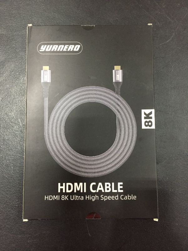 Photo 1 of HDMI 2.1 Cable 10ft, Yurnero 8K High Speed 48Gbps Ultra HD HDMI to HDMI Cable