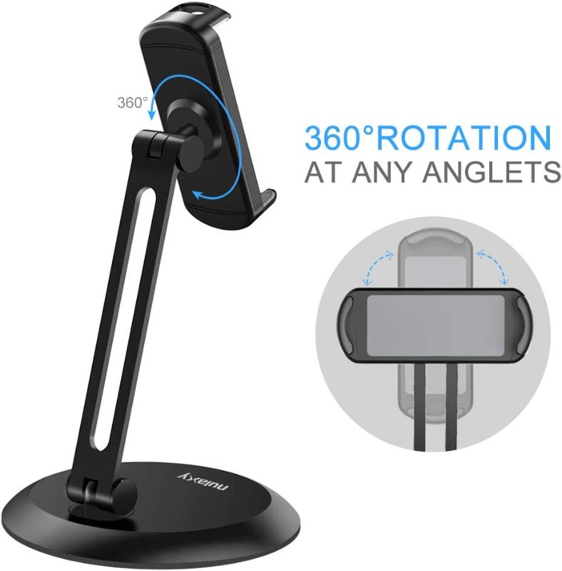 Photo 1 of Nulaxy Tablet Stand, Adjustable Tablet Holder with Heavy Metal Base
