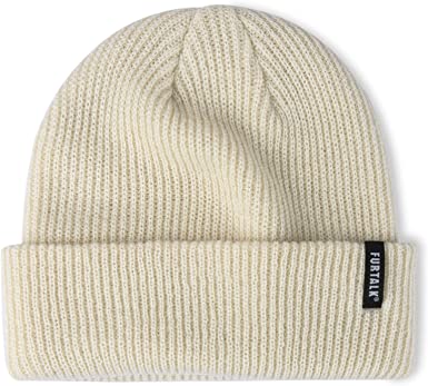 Photo 2 of FURTALK Beanie Hat for Women Men- Cream