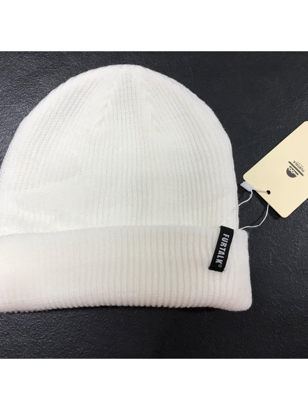 Photo 5 of FURTALK Beanie Hat for Women Men- Cream