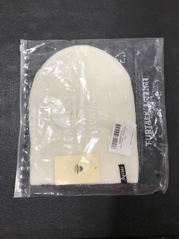 Photo 1 of FURTALK Beanie Hat for Women Men- Cream