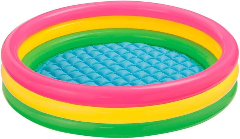 Photo 1 of Intex Kiddie Pool - Kid's Summer Sunset Glow Design - 66" x 18"