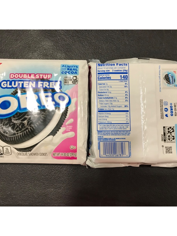 Photo 2 of [2 Pack] OREO Double Stuf Gluten Free Cookies Family Size - 14.03oz