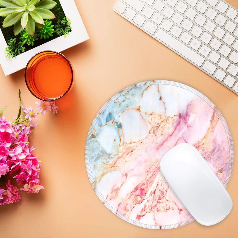 Photo 1 of Round Small Mouse Pad (7.8 x 0.12 in) (Marble)