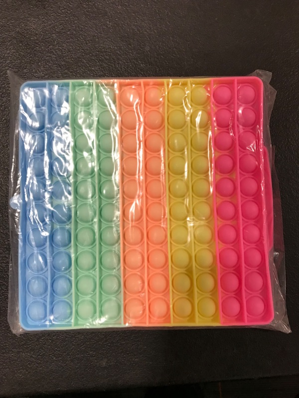 Photo 3 of 2 Packs Jumbo Pop Fidget Toys for Kids- Pastel Rainbow