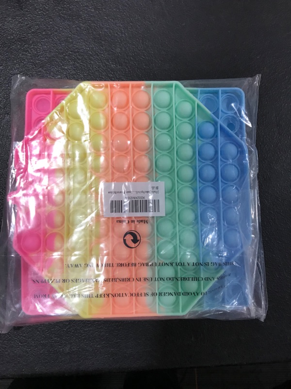 Photo 4 of 2 Packs Jumbo Pop Fidget Toys for Kids- Pastel Rainbow