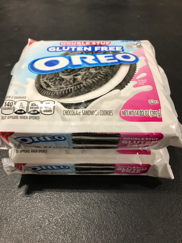 Photo 3 of [2 Pack] OREO Double Stuf Gluten Free Cookies Family Size - 14.03oz