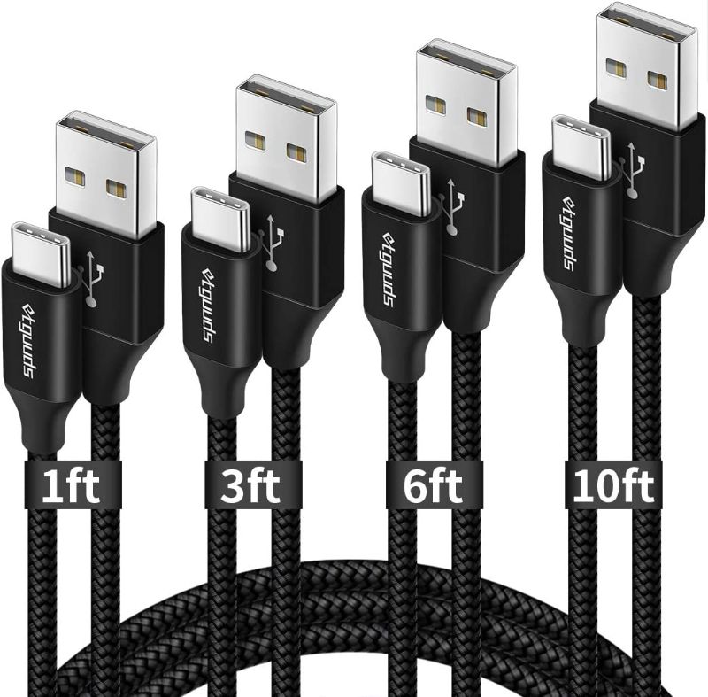 Photo 1 of USB C Cable 3A Fast Charging [4-Pack, 1/3/6/10 ft]