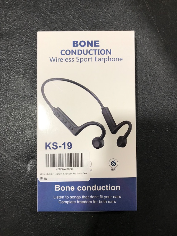 Photo 4 of Bone Conduction Headphones Bluetooth, Wireless Earphones Built-in Noise-canceling Mic