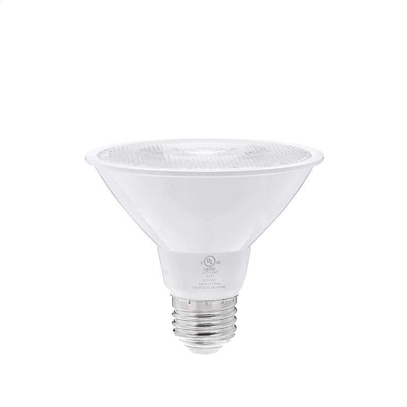 Photo 1 of AmazonCommercial 75 Watt Equivalent, 25000 Hours, Dimmable, 1050 Lumens, Energy Star and CEC (California) Compliant, High Intensity Spot PAR30 Short Neck LED Light Bulb - Pack of 1, Soft White