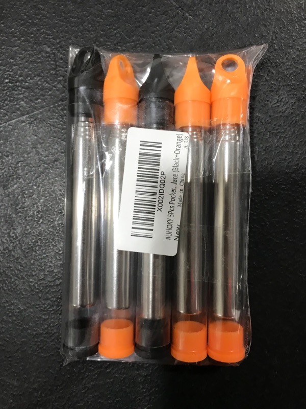 Photo 3 of 5 Pack of Campfire Bellow Straws [Orange and Black]