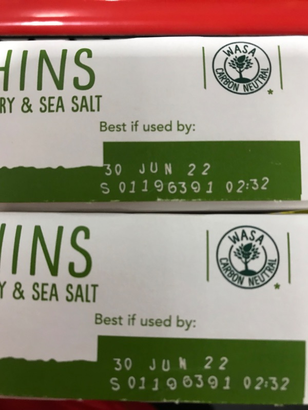 Photo 3 of [2 Pack] Wasa Crispbread Thins,Rosemary & Sea Sal 6.7 Oz [EXP 6-22]
