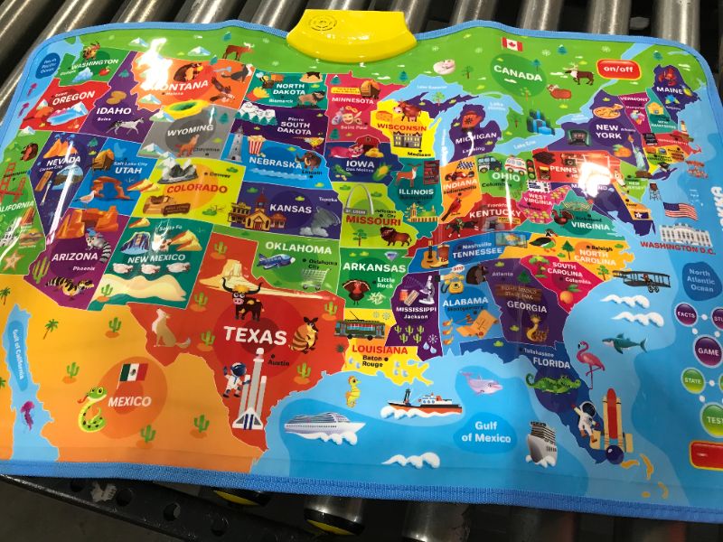 Photo 2 of USA Map Educational Toy for Kids 3-7 Year Old - US Interactive Learning