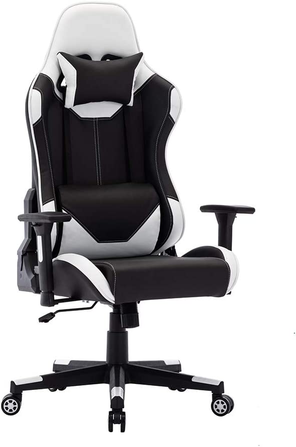 Photo 1 of SHA XiaZhi Fancy M6 Gaming Chair Racing Style Adjustable Office Chair,Ergonomic Design Swivel Heavy Duty Home Desk Chair with Lumbar Support & Headrest White
