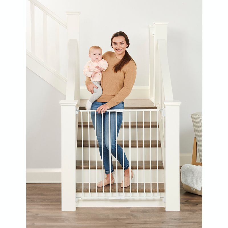 Photo 1 of Regalo Top of Stair Extra Tall Safety Gate in White
