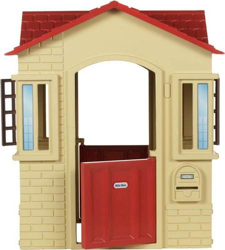 Photo 1 of Little Tikes Cape Cottage Playhouse with Working Doors, Windows, and Shutters - Tan
