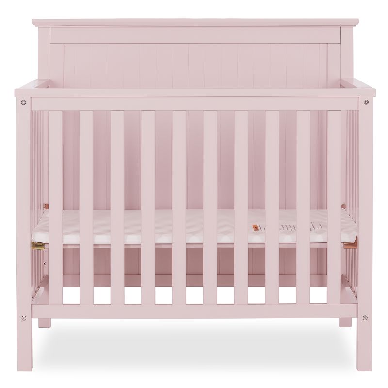 Photo 1 of Dream on Me Ava 4-in-1 Convertible Mini Crib, Blush Pink
