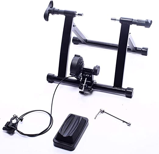 Photo 1 of BalanceFrom Bike Trainer Stand Steel Bicycle Exercise Magnetic Stand with Front Wheel Riser Block