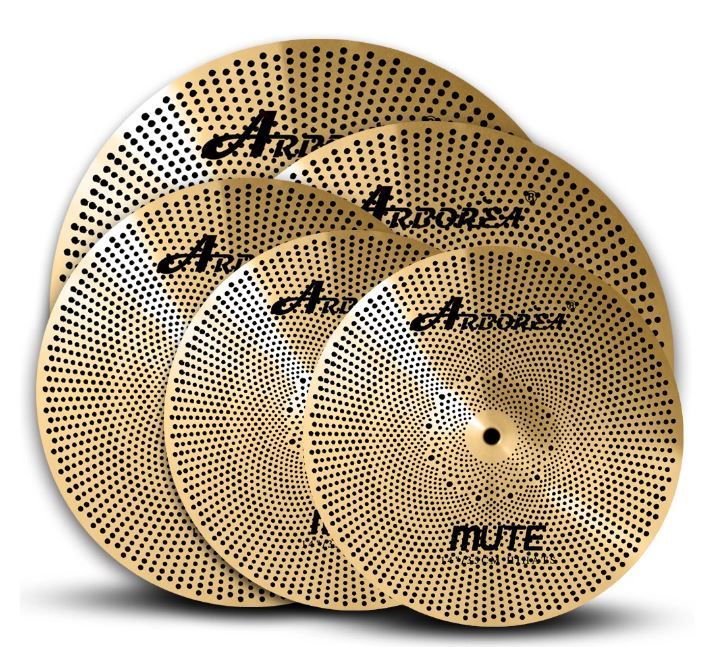 Photo 1 of Arborea a full set solid gold mute cymbal 14'Hihat+16'Crash+18'Crash+20'Ride