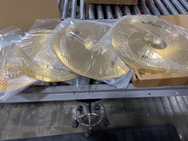 Photo 1 of Arborea a full set solid gold mute cymbal 14'Hihat+16'Crash+18'Crash+20'Ride