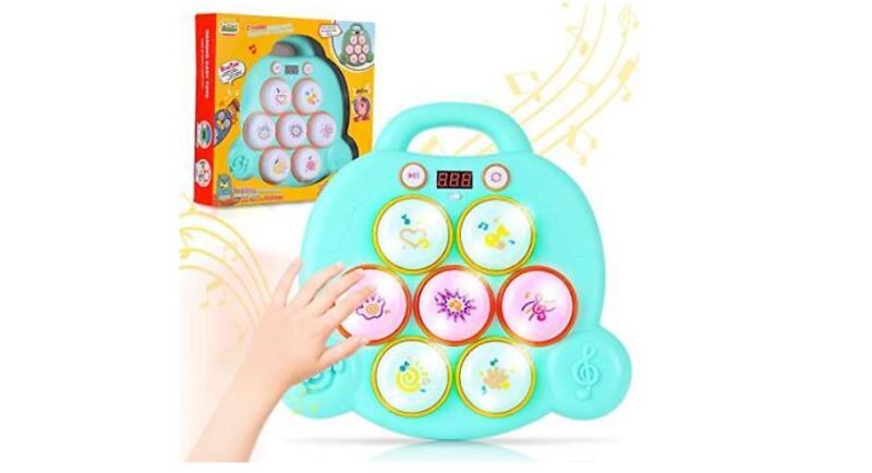 Photo 1 of SMALL FISH Musical Pounding Toy for Toddlers and Kids Mini Drum Toy for Hand-...