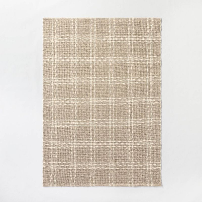 Photo 1 of 5'x7' Cottonwood Plaid Wool/Cotton Area Rug - Threshold™ Designed with Studio McGee