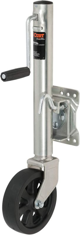 Photo 1 of CURT 28115 Marine Boat Trailer Jack with 8-Inch Wheel, 1,500 lbs. 11 Inches Vertical Travel